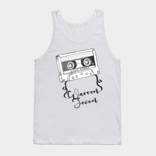 Good Vibes Warren zevon // Retro Ribbon Cass Tank Top